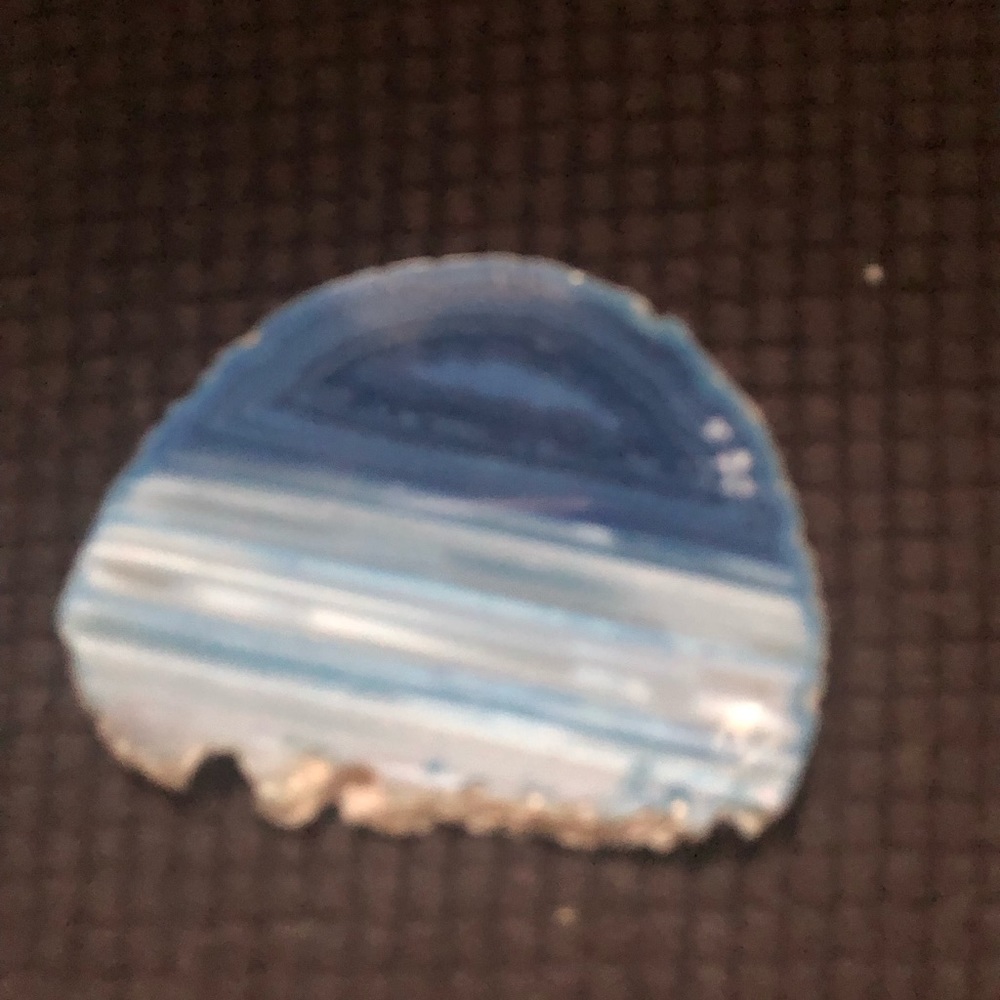 Available- Sliced Agate Dyed Blue- 716 $20 or $15 w/offer